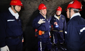 張秉德到礦建處、振興礦調研...